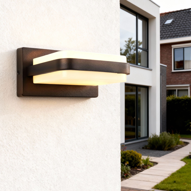 Moderne Außenleuchte Schwarz, Sita, 12W, 3000K LED, IP44 Moderne Außenleuchte Schwarz, Sita, 12W, 3000K LED, IP44