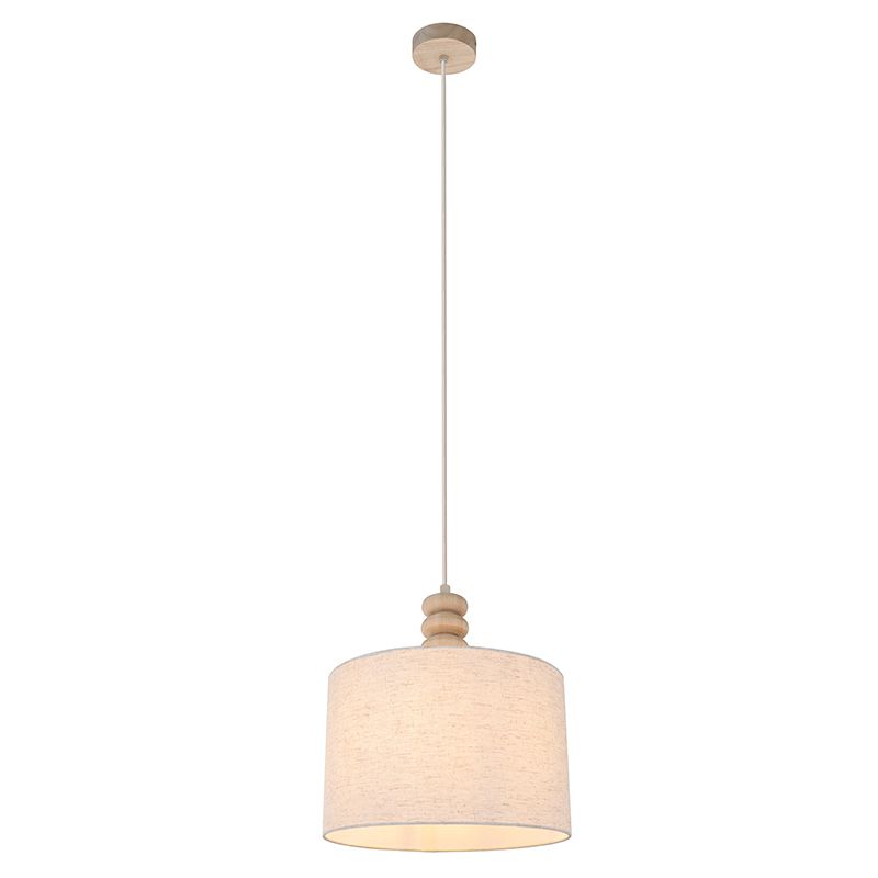 Landhaus Pendelleuchte Beige, Kinga