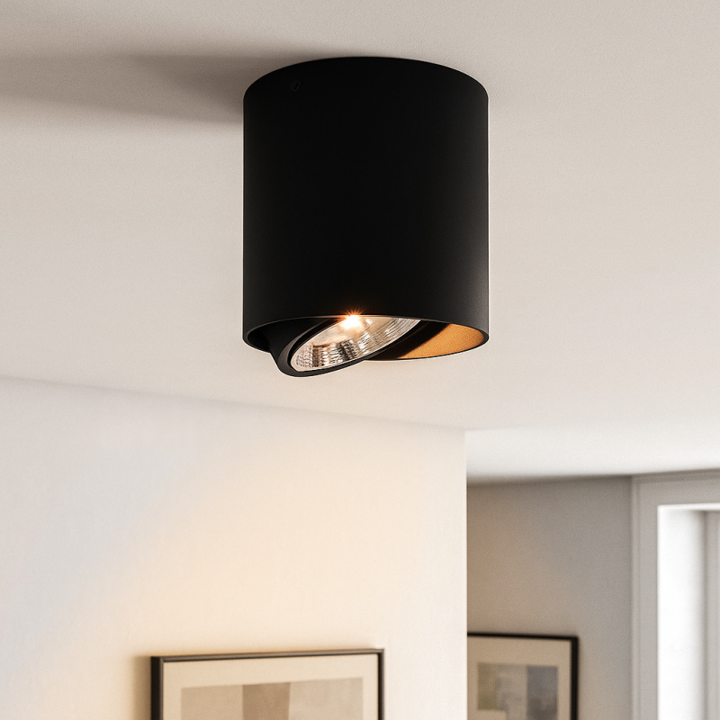 Moderne Aufbauspot Schwarz, Mario