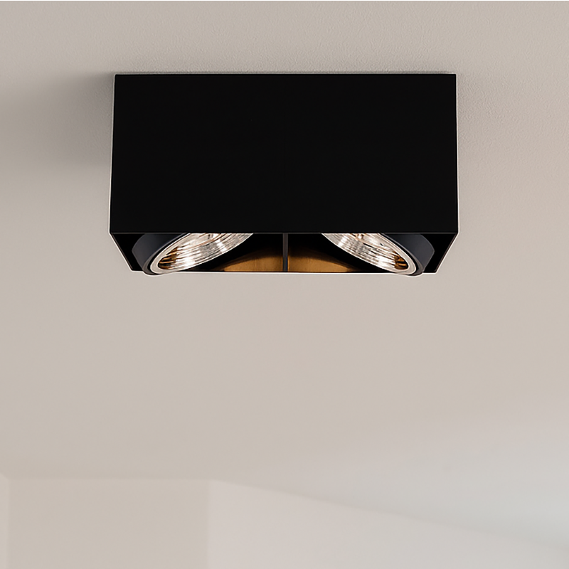 Moderne Aufbauspot Schwarz, Mario Moderne Aufbauspot Schwarz, Mario