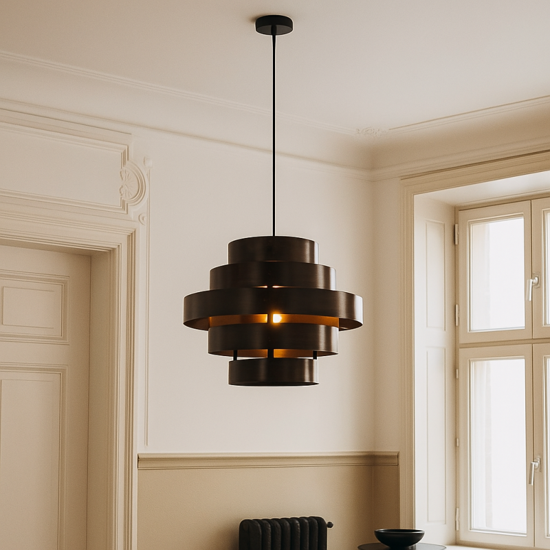 Landhaus Pendelleuchte Braun, Jana