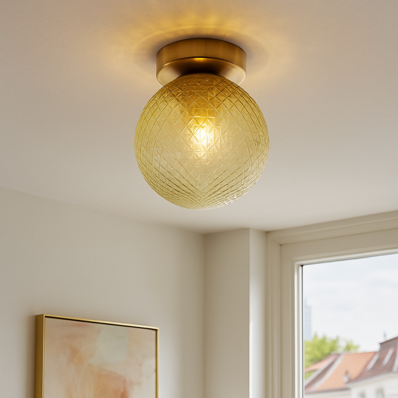 Retro Deckenleuchte Grün, Johnson