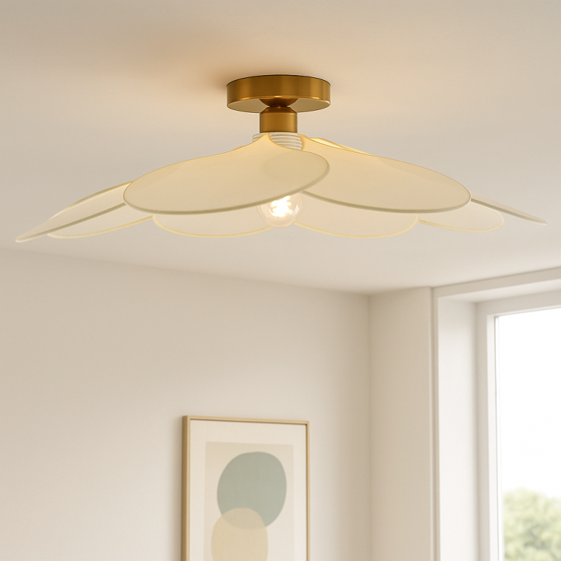 Landhaus Deckenleuchte Creme, Nena Landhaus Deckenleuchte Creme, Nena