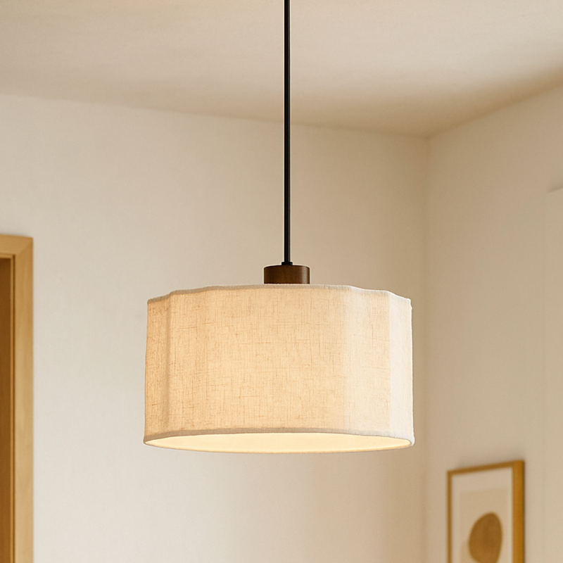 Japandi Pendelleuchte Beige, Loulou