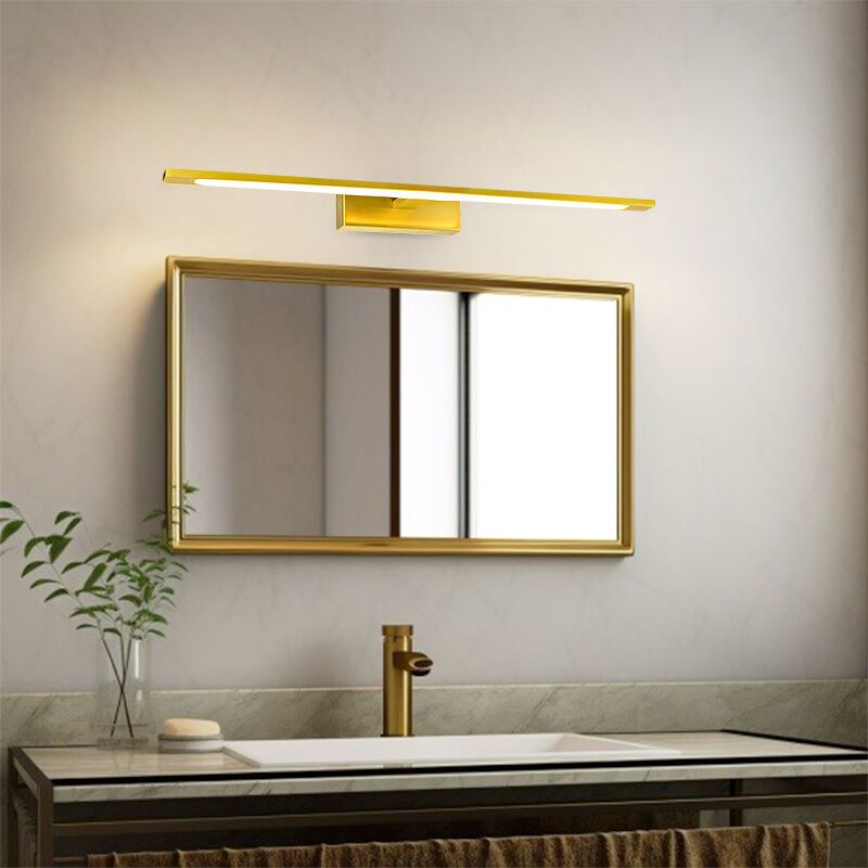 Moderne Spiegelbeleuchtung Gold, Steffy, 8W, 3000K LED, IP44