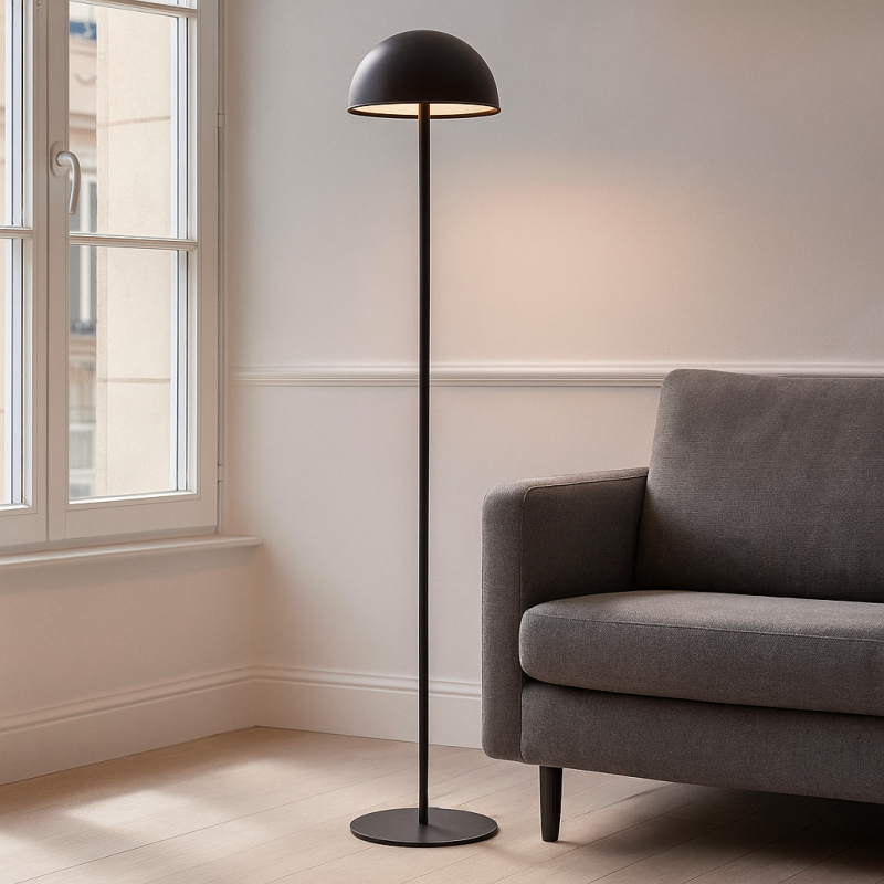 Retro Stehlampe Schwarz, Douwe, 4W, dim to warm LED, mit Touch-Dimmer Retro Stehlampe Schwarz, Douwe, 4W, dim to warm LED, mit Touch-Dimmer