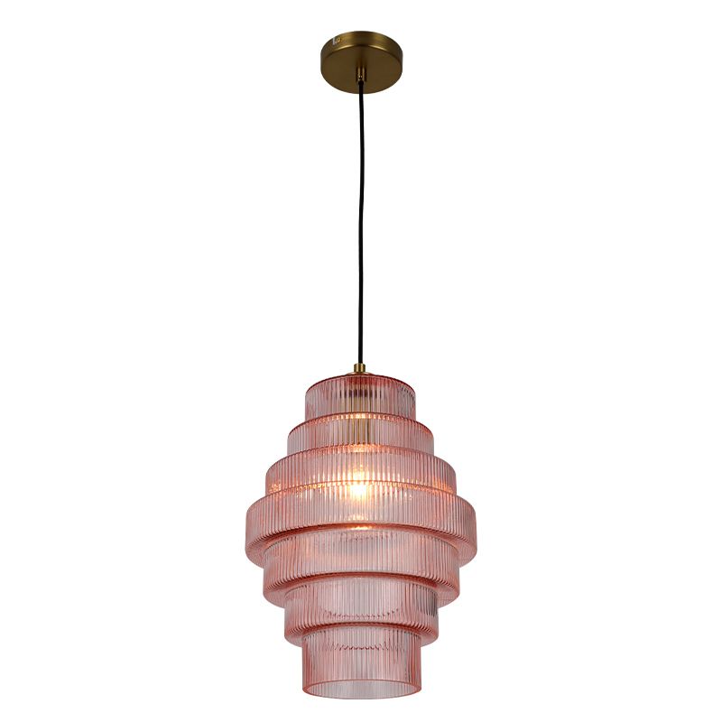 Retro Pendelleuchte Rosa, Paris