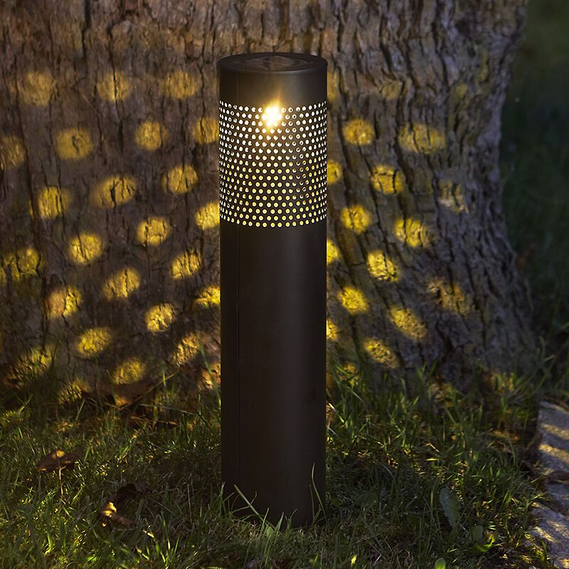 Aluminium Solar Außenstrahler Schwarz, Adela, 0,064W, 3000K LED, IP44