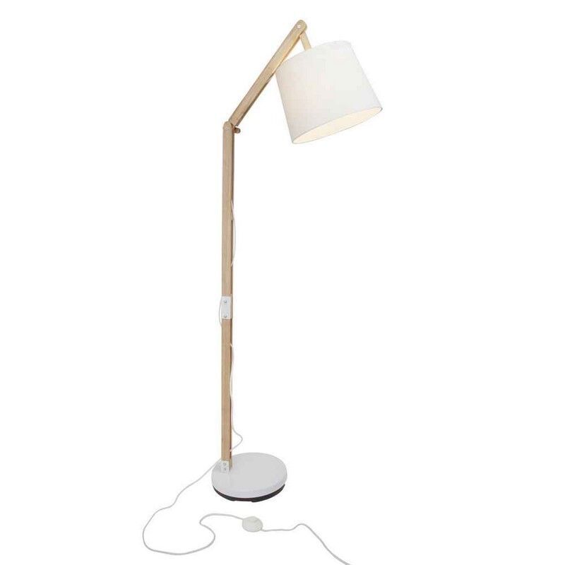 Holz Stehlampe Braun, Julia, mit Schalter Holz Stehlampe Braun, Julia, mit Schalter