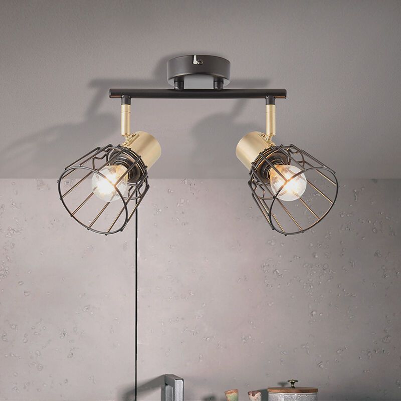 Retro Deckenstrahler Messing, Luitzen