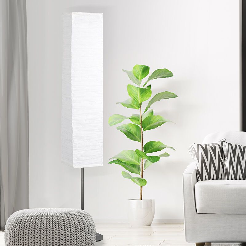 Papier Stehlampe Weiß, Octavio, mit Schalter Papier Stehlampe Weiß, Octavio, mit Schalter