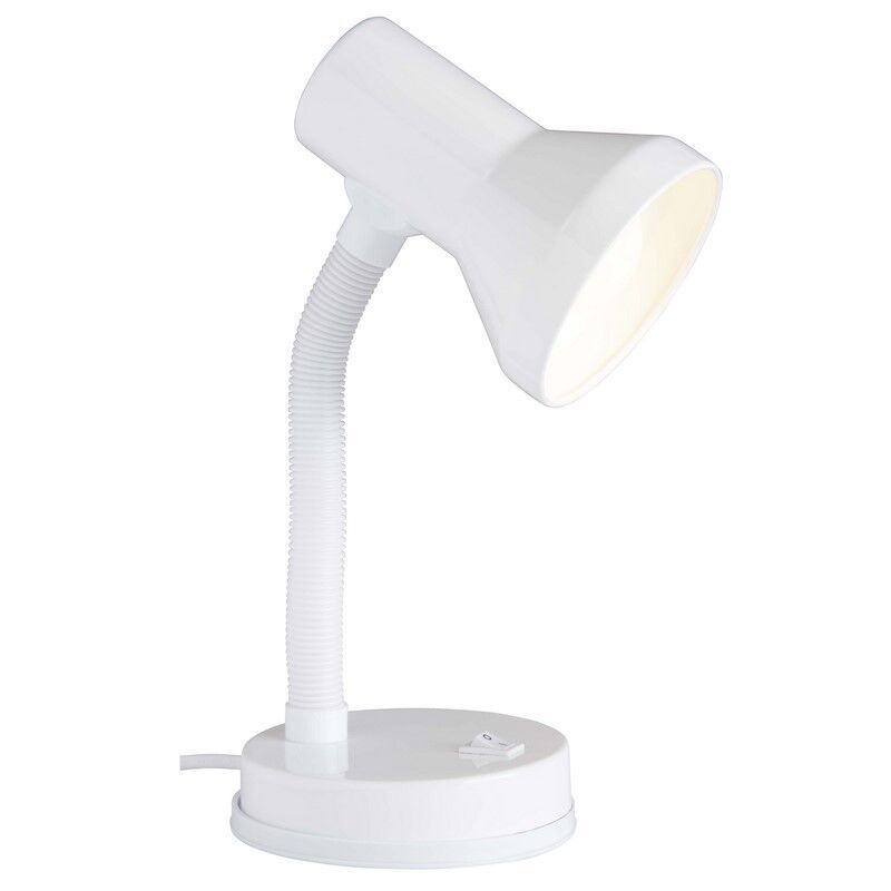 Kunststoff Schreibtischlampe Weiß, Loet, mit Schalter Kunststoff Schreibtischlampe Weiß, Loet, mit Schalter