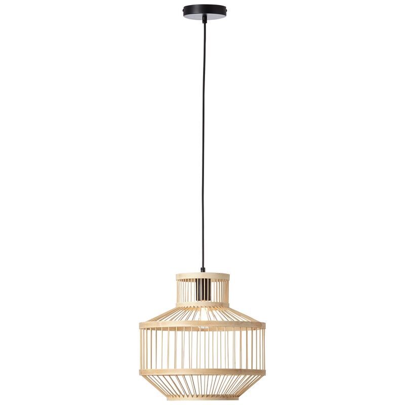Holz Pendelleuchte Schwarz, Luit