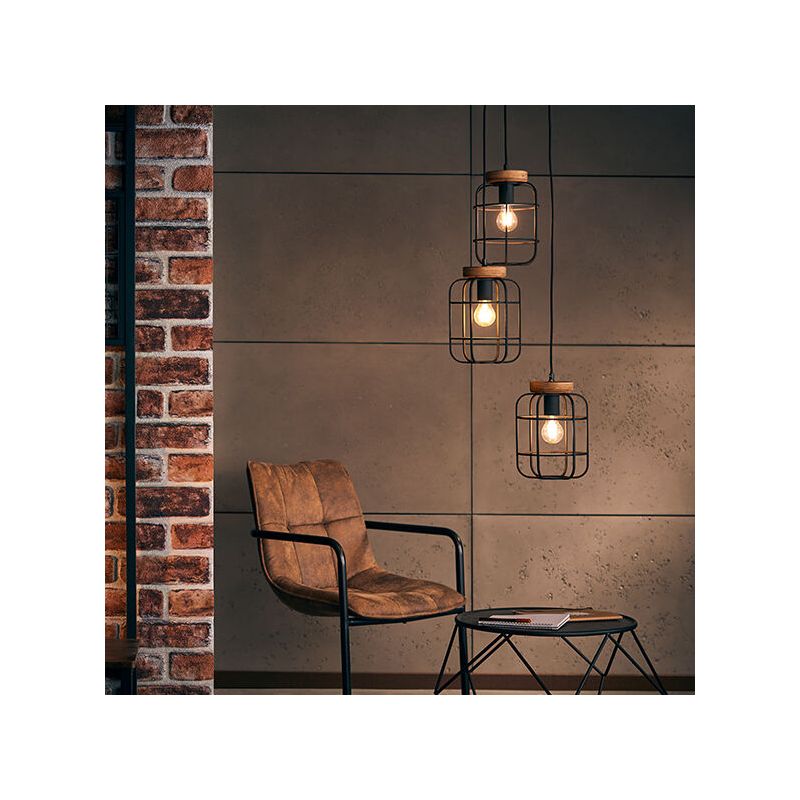 Holz Pendelleuchte Esszimmer Schwarz, Taede Holz Pendelleuchte Esszimmer Schwarz, Taede