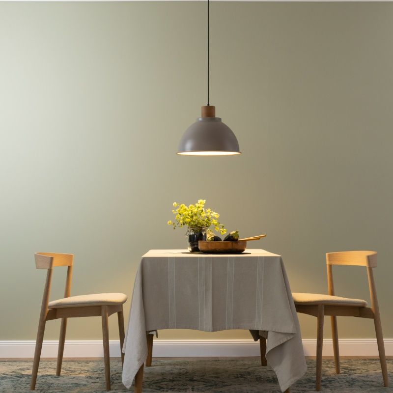 Landhaus Pendelleuchte Taupe, Thalina