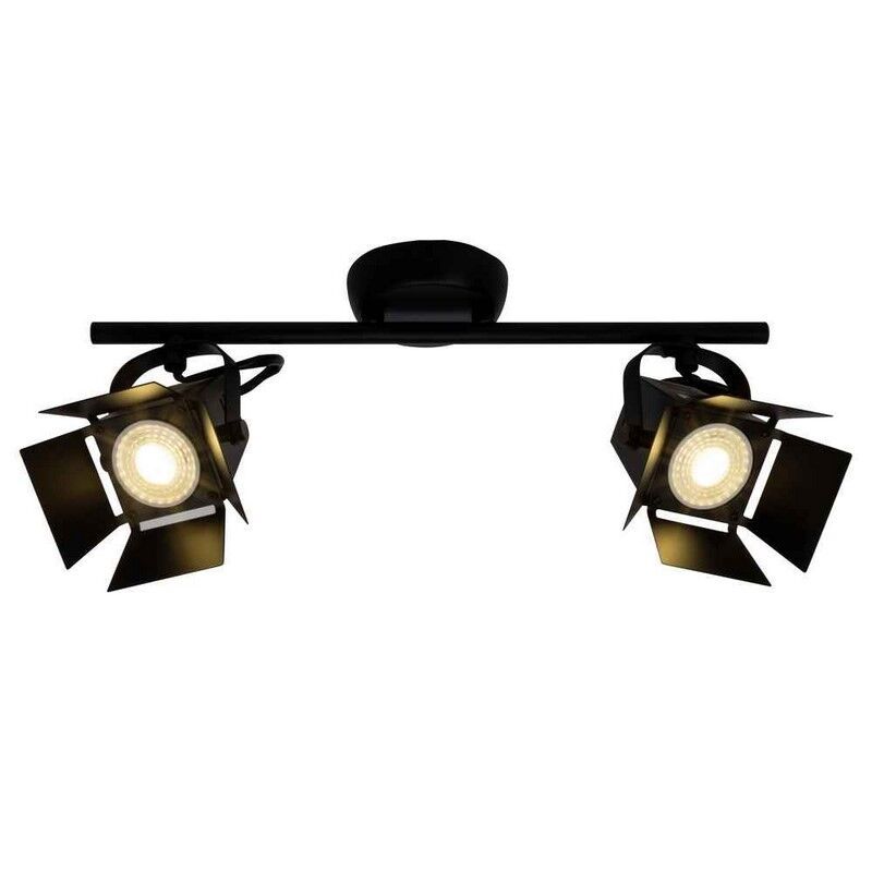 Industrielle Deckenstrahler Schwarz, Jowenna, 5W, 3000K LED