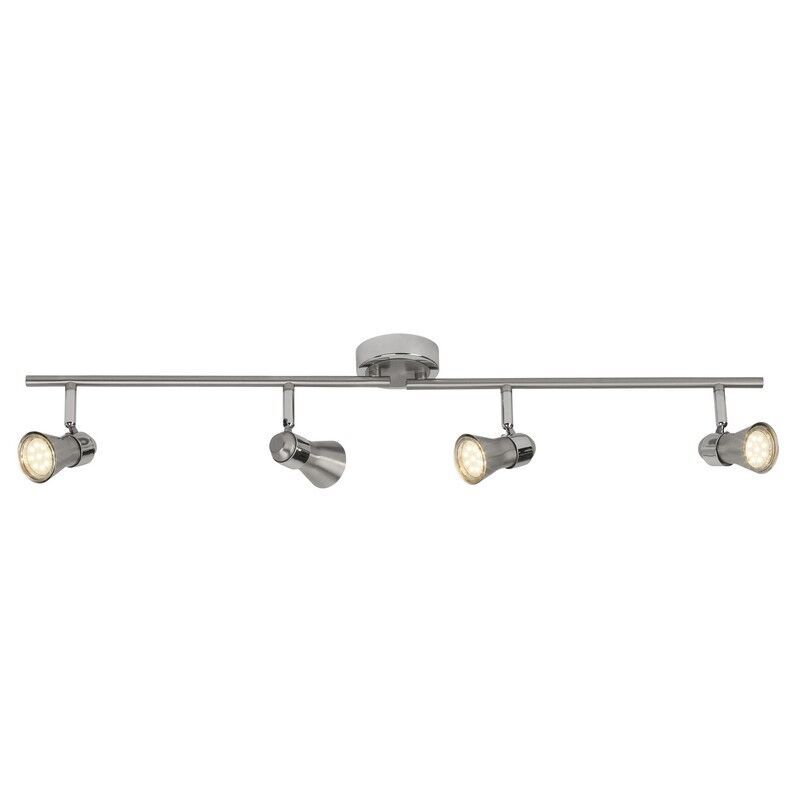 Metall Deckenstrahler Chrom, Roel, 7W, 3000K LED Metall Deckenstrahler Chrom, Roel, 7W, 3000K LED