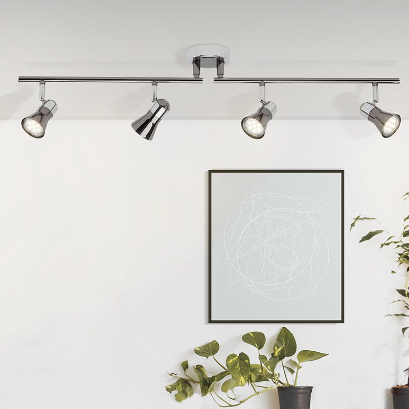 Metall Deckenstrahler Chrom, Levijn Metall Deckenstrahler Chrom, Levijn