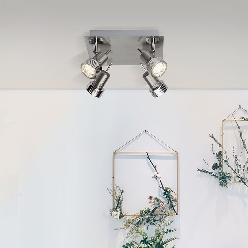 Moderne Deckenstrahler Chrom, Haven