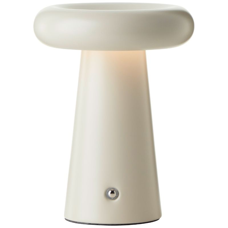 Moderne aufladbare Außen Tischlampe Beige, Stig, 3W, 3000K LED, IP44, 3-stufig dimmbar Moderne aufladbare Außen Tischlampe Beige, Stig, 3W, 3000K LED, IP44, 3-stufig dimmbar