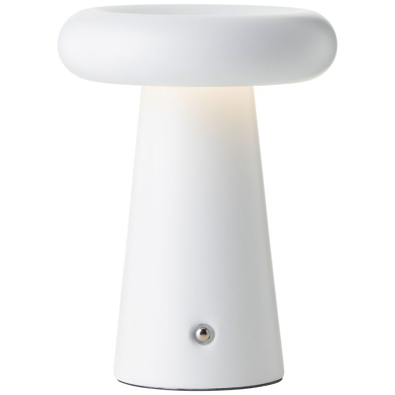 Moderne aufladbare Außen Tischlampe Weiß, Stig, 3W, 3000K LED, IP44, 3-stufig dimmbar Moderne aufladbare Außen Tischlampe Weiß, Stig, 3W, 3000K LED, IP44, 3-stufig dimmbar