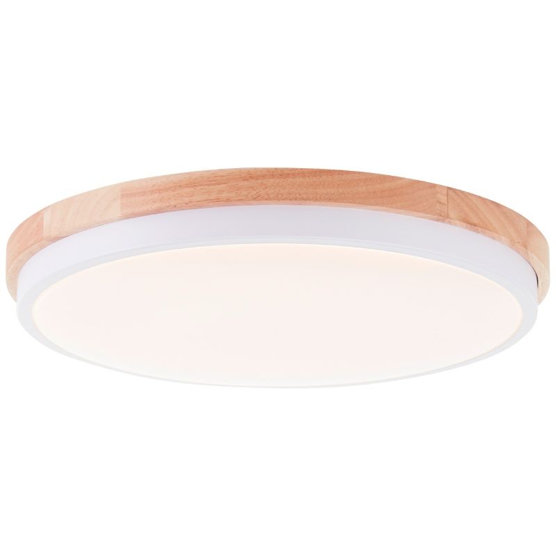 Moderne Deckenleuchte Holz, Marloes, 24W, 3000K LED, 3-stufig dimmbar Moderne Deckenleuchte Holz, Marloes, 24W, 3000K LED, 3-stufig dimmbar