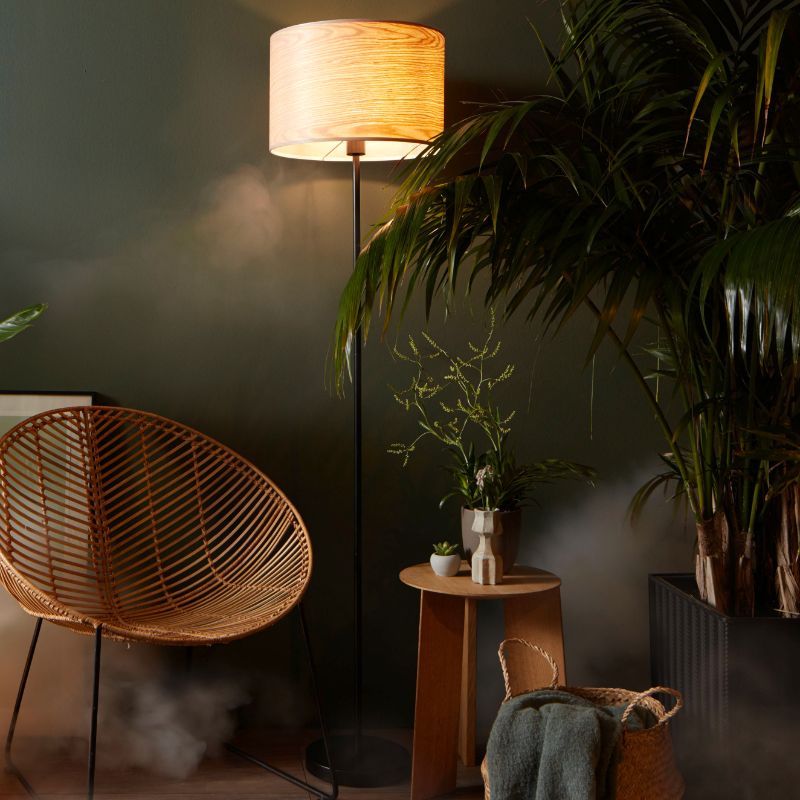 Japandi Stehlampe Beige, Enna, mit Schalter Japandi Stehlampe Beige, Enna, mit Schalter