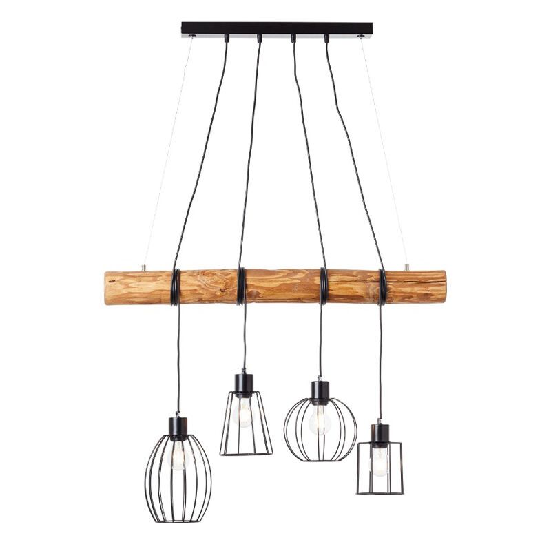 Holz Pendelleuchte Schwarz, Fevzi Holz Pendelleuchte Schwarz, Fevzi