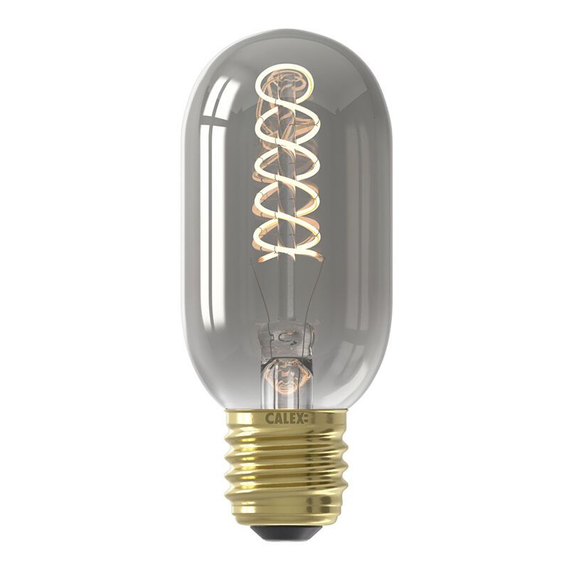 Dimmbare Calex E27 LED-Röhrenlampe Grau, 4W, 1800K Dimmbare Calex E27 LED-Röhrenlampe Grau, 4W, 1800K