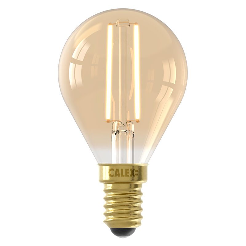 Dimmbare Calex E14 LED-Filament Lampe Bernstein, 3,5W, 2100K Dimmbare Calex E14 LED-Filament Lampe Bernstein, 3,5W, 2100K