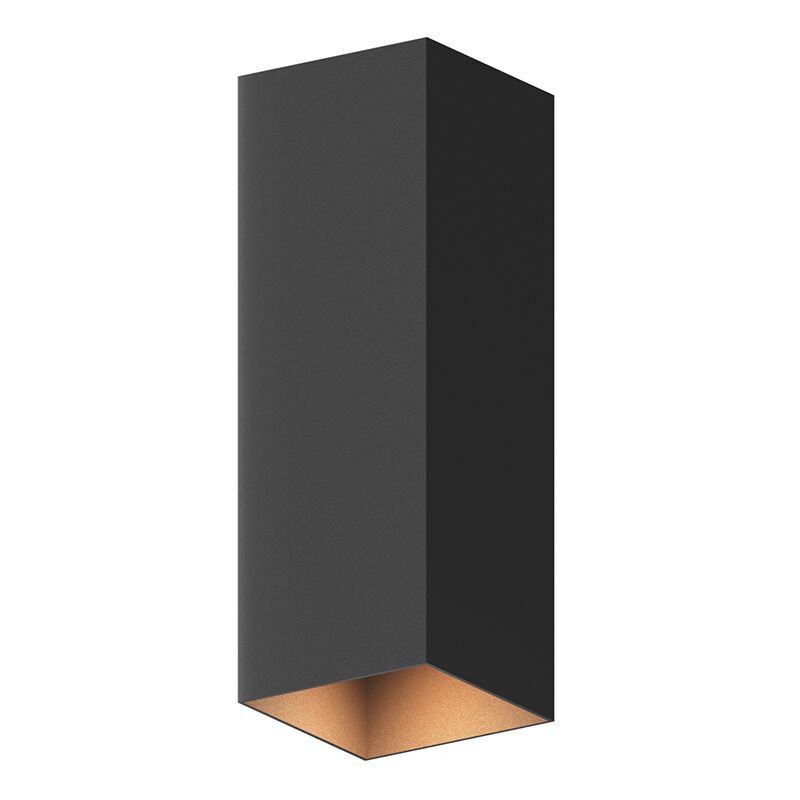 Schwarze Up down Wandleuchte Aluminium, Dion, 8W, 3000K LED, IP54