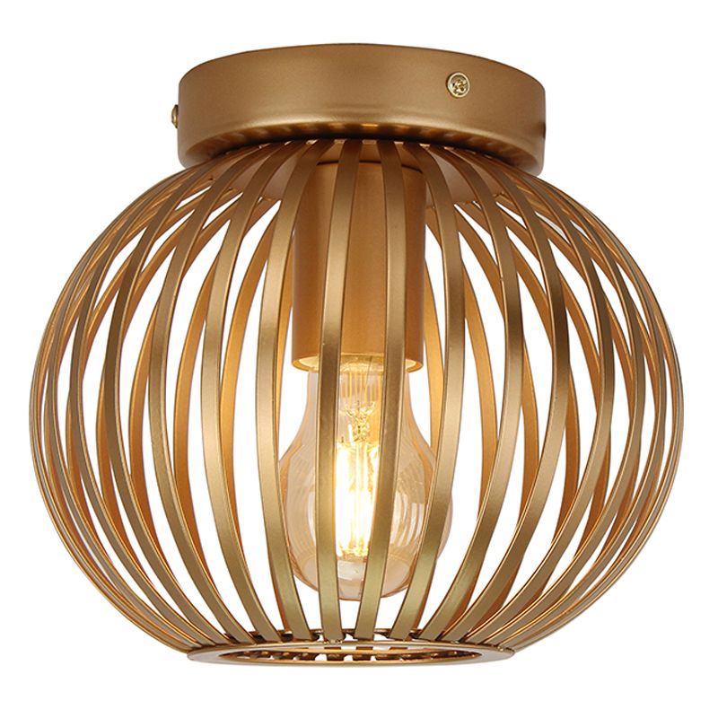 Industrielle Deckenlampe Gold, Lieve
