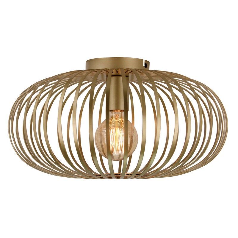 Industrielle Deckenlampe Gold, Lieve