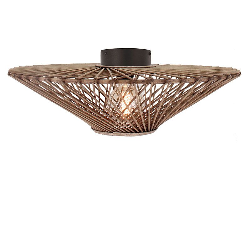 Rattan Deckenlampe Braun, Akif