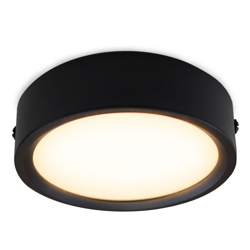 Schwarze mini Deckenleuchte Aletta, Aluminium, 15w, 3000K LED