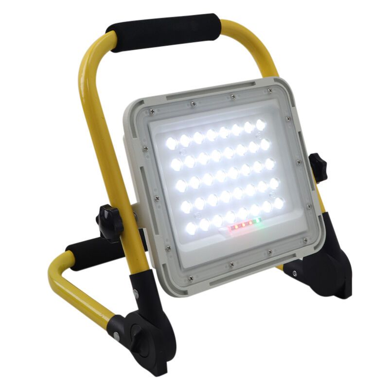 Gelbe Wiederaufladbare Arbeitsscheinwerfer Aluminium, Hilmi, 60W, 6500K LED, IP44, mit Schalter Gelbe Wiederaufladbare Arbeitsscheinwerfer Aluminium, Hilmi, 60W, 6500K LED, IP44, mit Schalter
