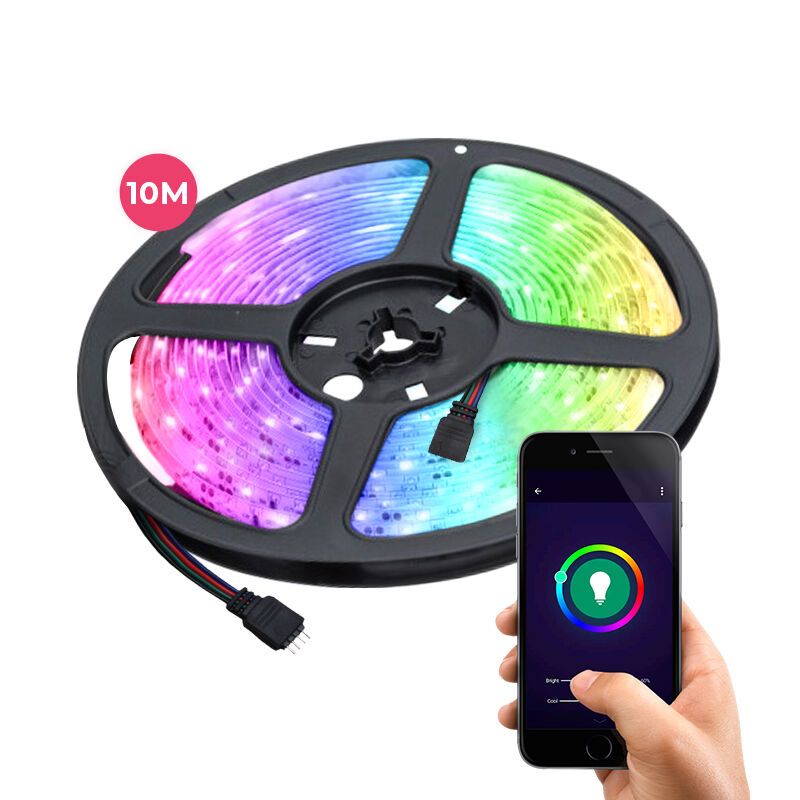 10 Meter Smart WLAN-LED-Streifen für den TV, 30 W, RGB (alle Farben) 10 Meter Smart WLAN-LED-Streifen für den TV, 30 W, RGB (alle Farben)