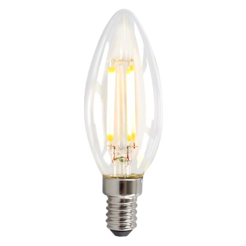Dimmbare E14 LED Kerze, 3w, transparent Glas, 2700k