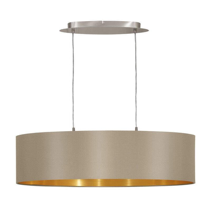 Goldene moderne Pendelleuchte Stoff, Terme