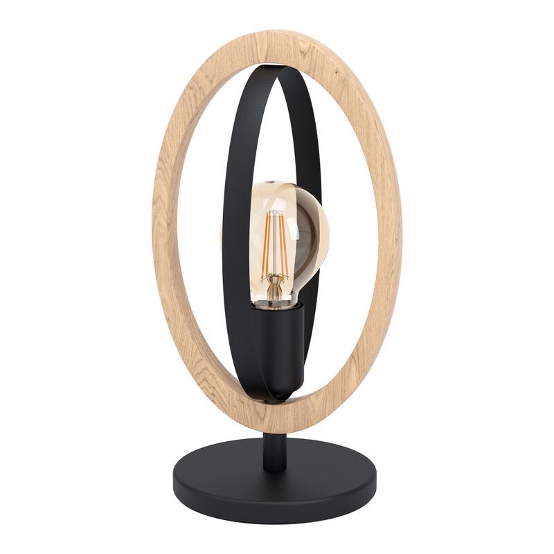 Holz Tischleuchte Braun, Angeline, mit Schalter Holz Tischleuchte Braun, Angeline, mit Schalter