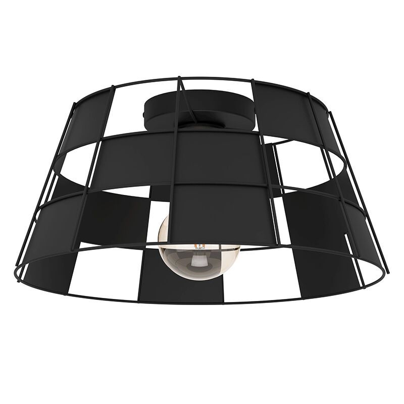 Schwarze Deckenleuchte Aluminium, Nelly
