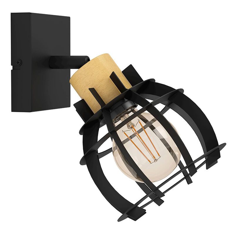 Schwarze retro Wandstrahler Aluminium, Redouan Schwarze retro Wandstrahler Aluminium, Redouan