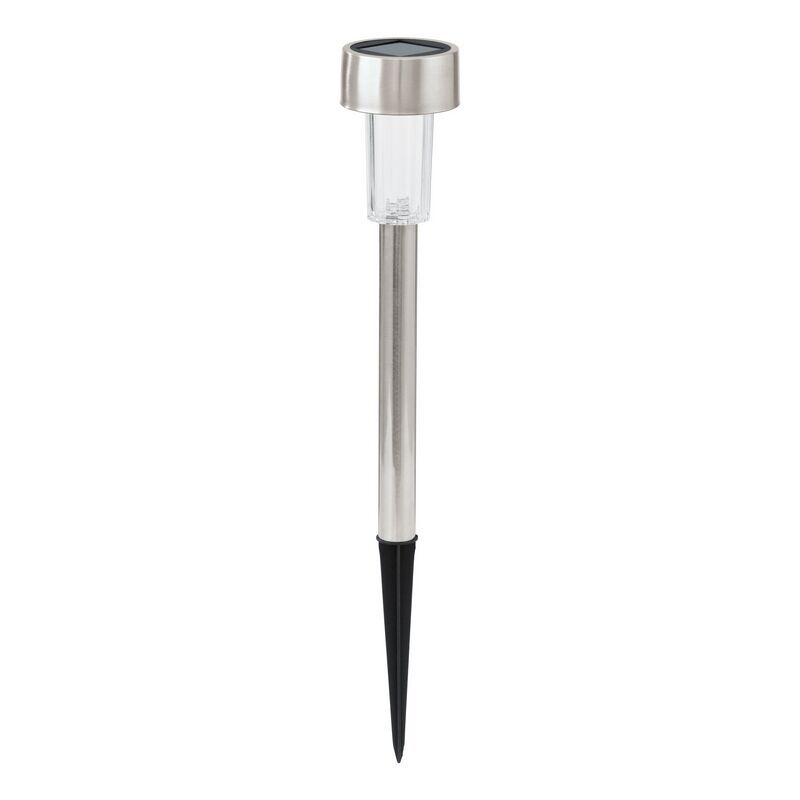 Silberne Außenstrahler Edelstahl, Zora, 0,5W, 3000K LED, IP44, mit Schalter