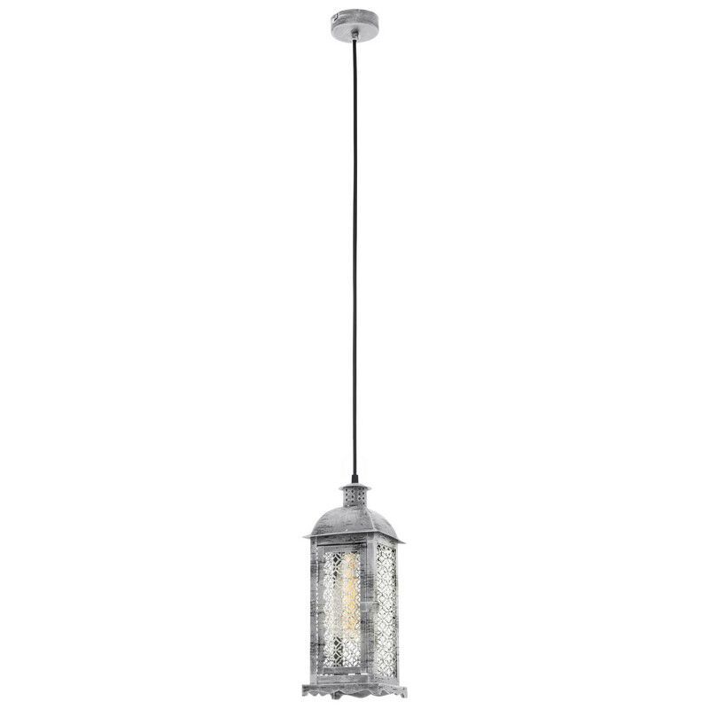 Silberne retro Pendelleuchte Metall, Abderrahman Silberne retro Pendelleuchte Metall, Abderrahman