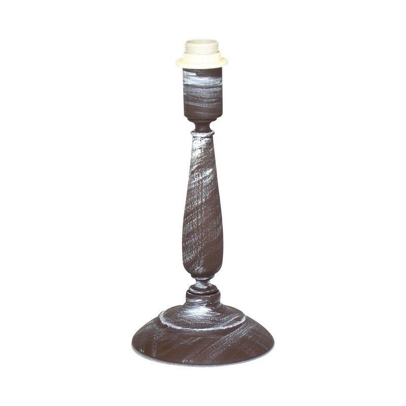 Braune landhaus Tischlampe ohne Schirm Metall, Noah, mit Schalter Braune landhaus Tischlampe ohne Schirm Metall, Noah, mit Schalter