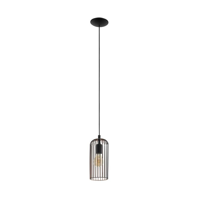 Schwarze industrielle Pendelleuchte Stahl, Silje Schwarze industrielle Pendelleuchte Stahl, Silje