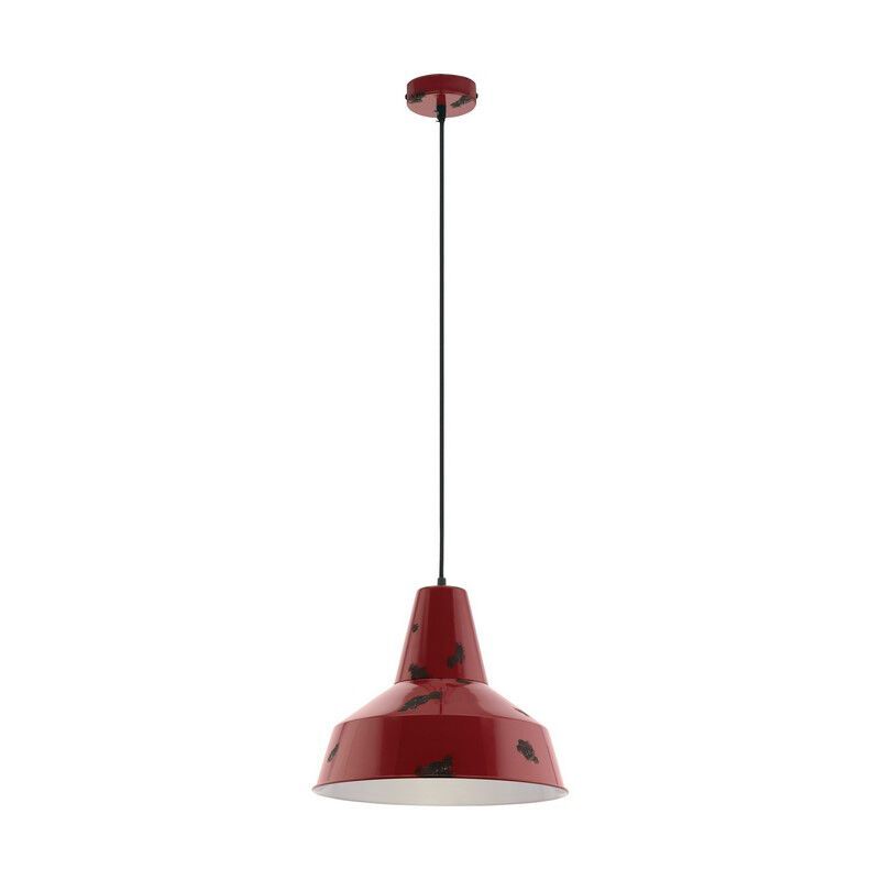 Rote retro Pendelleuchte Metall, Praia Rote retro Pendelleuchte Metall, Praia