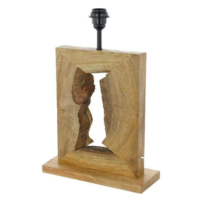 Holz Tischlampe ohne Schirm Braun, Kick, mit Schalter