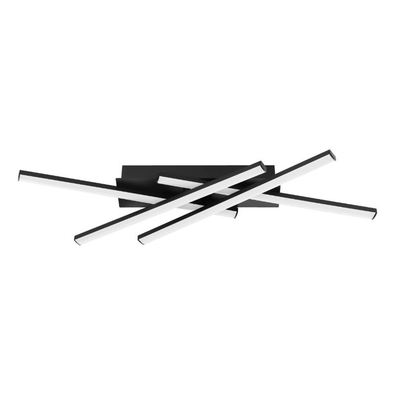 Schwarze design Deckenleuchte Kunststoff, Vidya, 20W, 4000K LED