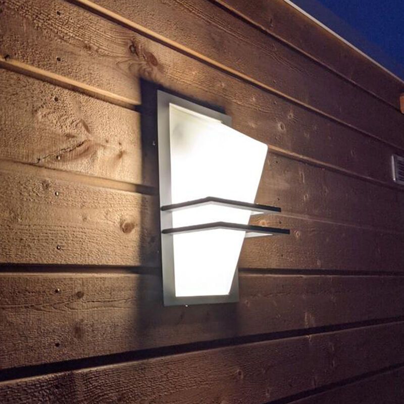 Anthrazit Außenleuchte Glas, Dae, IP44